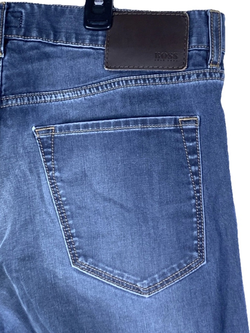 Hugo Boss BOSS Maine Mens Jeans 34x32 Blue Regular Fit Comfort Stretch Denim - Picture 9 of 16